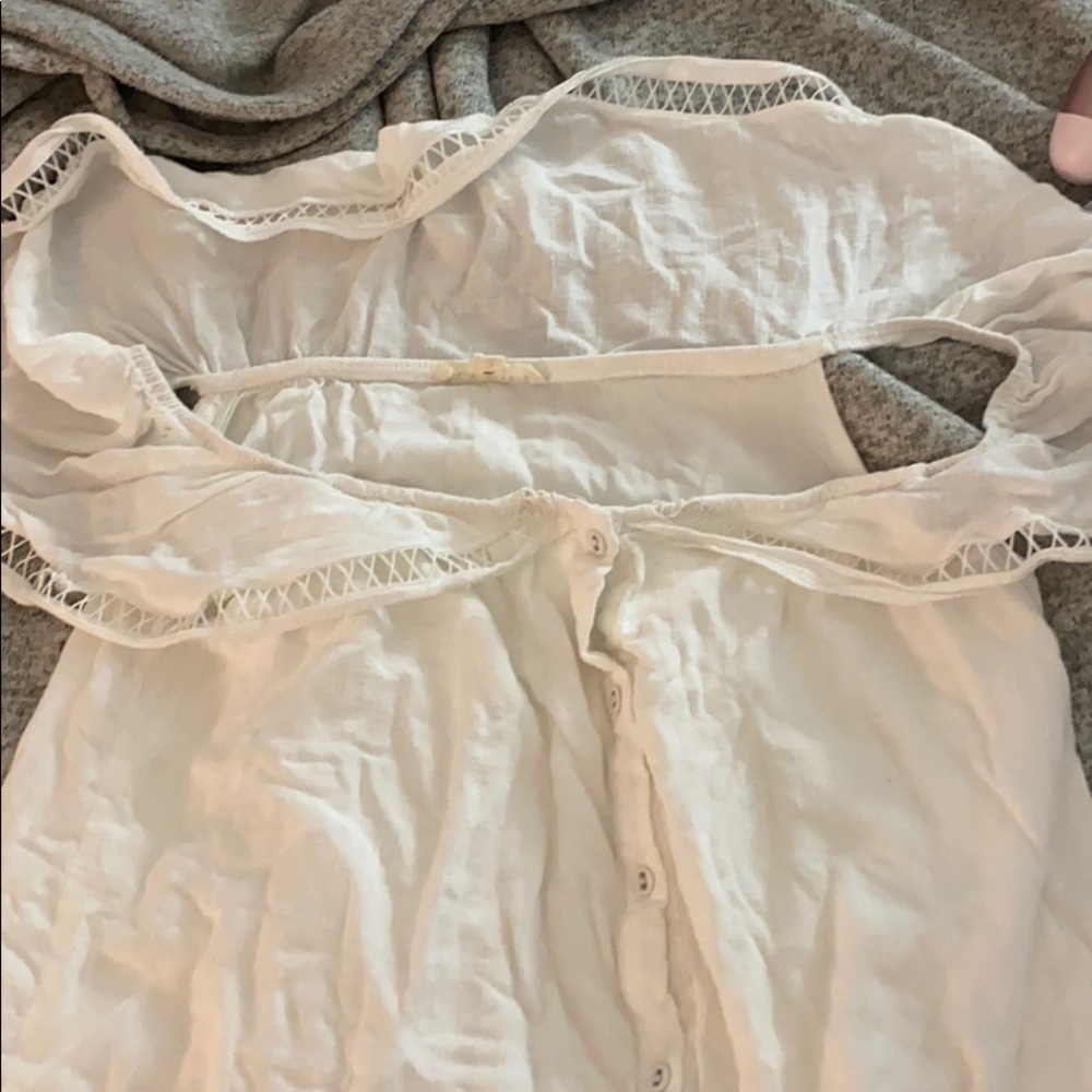 Strapless mini dress